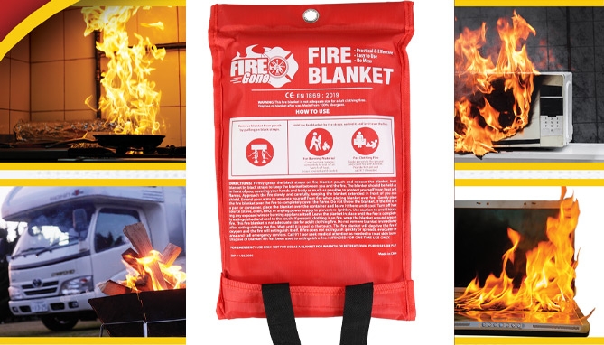 Picture 3 of FireGone Premium Emergency Fire Blanket