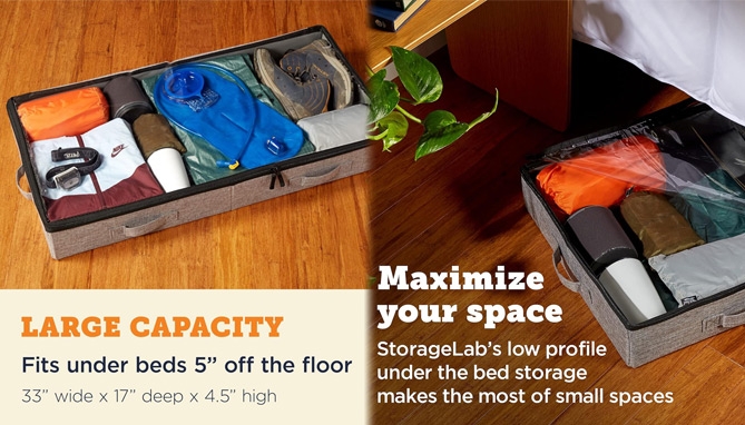 Picture 2 of Deluxe Under Bed Storage Containers Set of 2