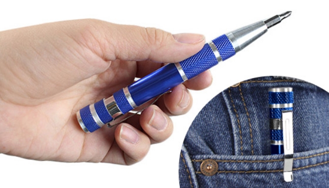 Picture 3 of 8 in 1 Precision Screwdriver Tool Set Pen Style 3-Pack