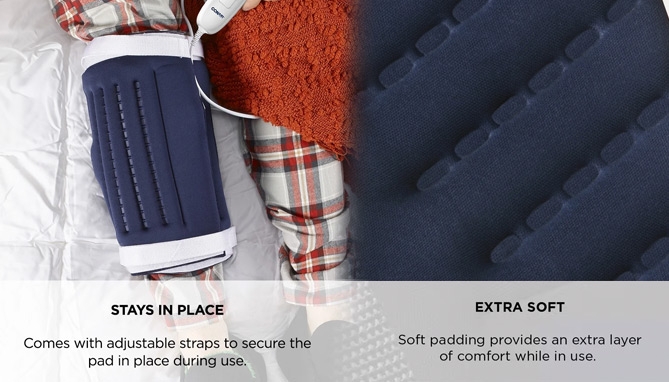 Picture 4 of XLG ConairComfort 11.5" x 24" Massaging Heating Pad, Soothing Heat and Massage
