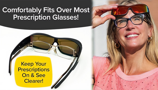 Picture 2 of BattleVision Wrap Around Sunglasses 2 Pack - As Seen on TV!