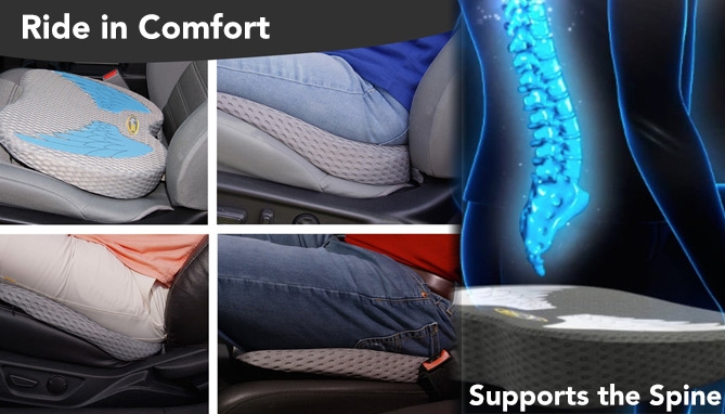 Picture 4 of AngelRide Seat, Spine &amp; Back Support - Deluxe Blue Wing Edition