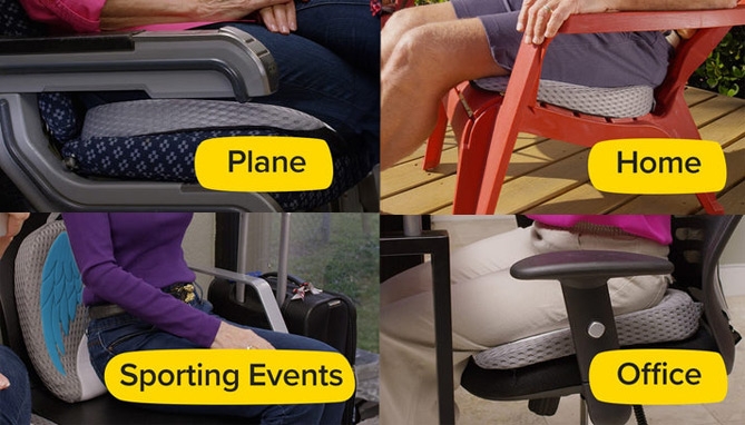 Picture 6 of AngelRide Seat, Spine &amp; Back Support - Deluxe Blue Wing Edition