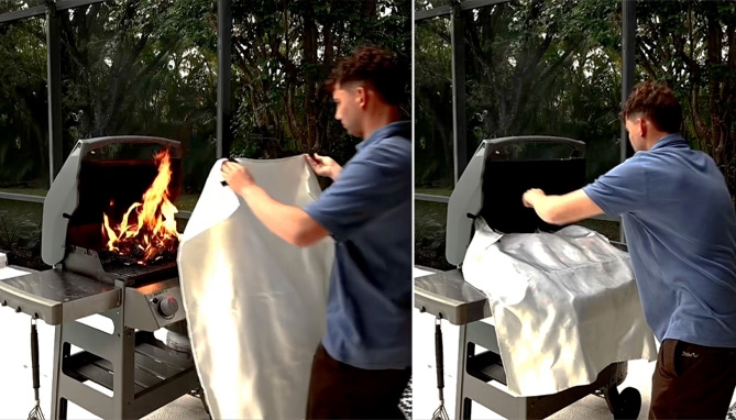 Picture 6 of FireGone Premium Emergency Fire Blanket