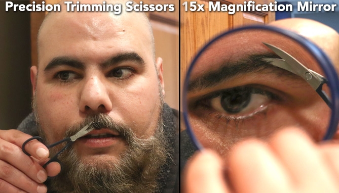 Picture 3 of Nautica 5 Piece Shaving Kit With 15x Suction Mirror