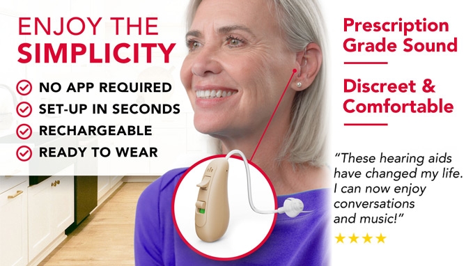 Picture 2 of FDA-Registered OTC Behind-the-Ear Hearing Aids with Charging Base by RCA  