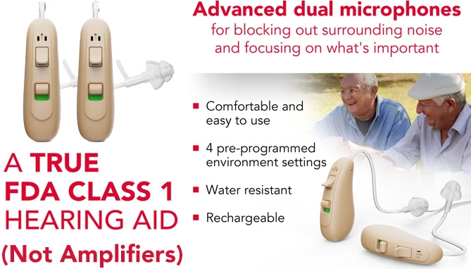 Picture 3 of FDA-Registered OTC Behind-the-Ear Hearing Aids with Charging Base by RCA  