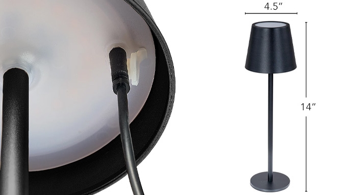 Picture 3 of Modern Touch Activated Table Lamp With Dimmer Function