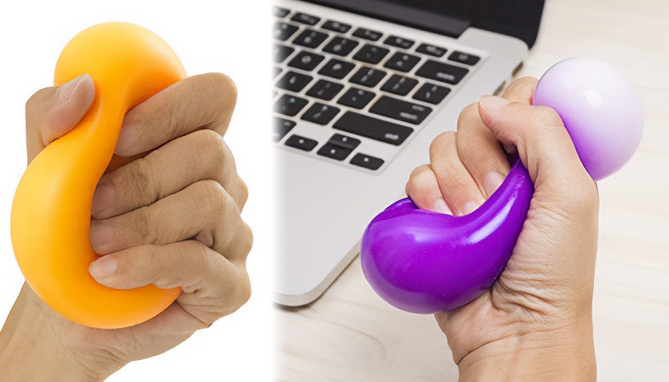 Picture 2 of Stress Relieving Pull and Stretch Squeeze Ball 