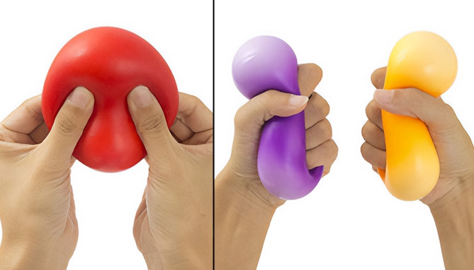 Picture 3 of Stress Relieving Pull and Stretch Squeeze Ball 