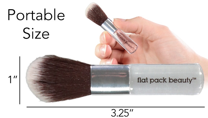 Picture 4 of 8 Piece Travel Makeup Brush Set