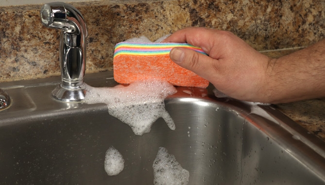 Picture 5 of 2-PK of Regular Rainbow Clean: Multi-Layered Cleaning Pad