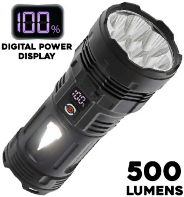 Picture 1 of 500-Lumen Rechargeable Wide-Base Flashlight And Lantern  