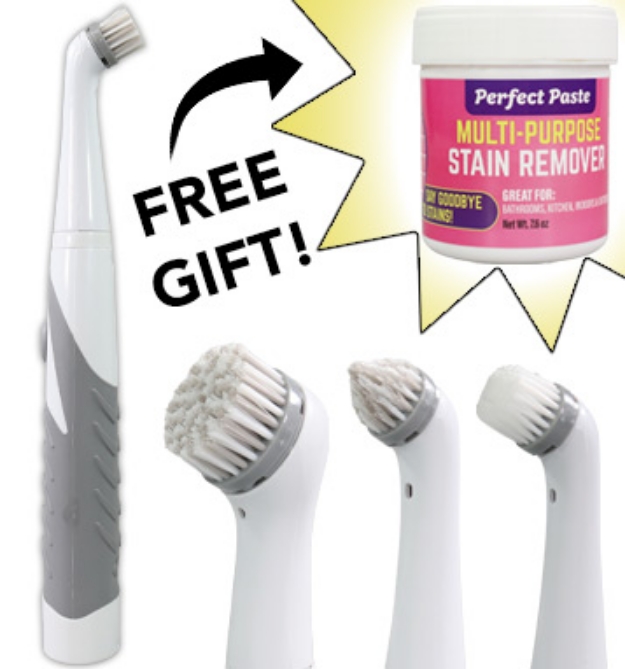 Picture 1 of Power SCRUBBER Brush Set w/ Free Pink Magic