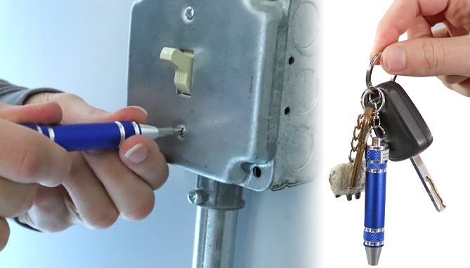 Picture 4 of On The Go 3-in-1 Multi-Tool Keychain 