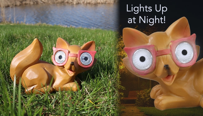 Picture 2 of Adorable Fox Solar Light Outdoor Decoration