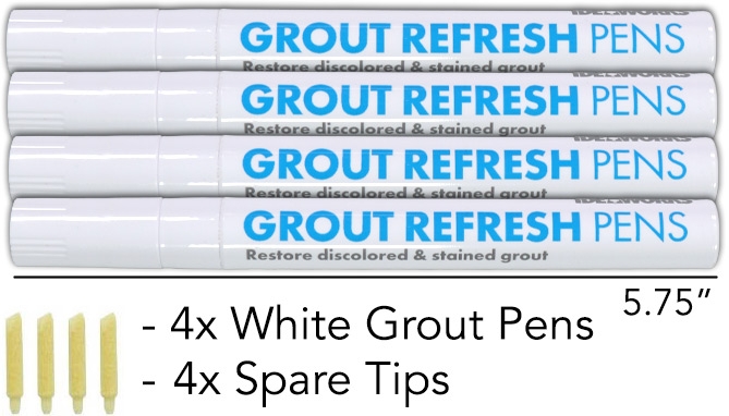 Picture 3 of Grout Refresh Pens: Restore Stained and Discolored Tile Grout   