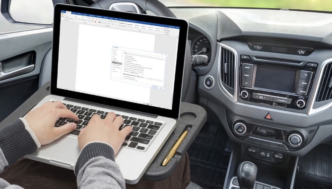 Picture 2 of Auto Travel Tray - Use as a Desk or Tray Table 