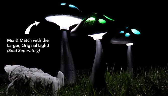 Picture 7 of Mini Mushroom Solar Landscape Lights 2PK