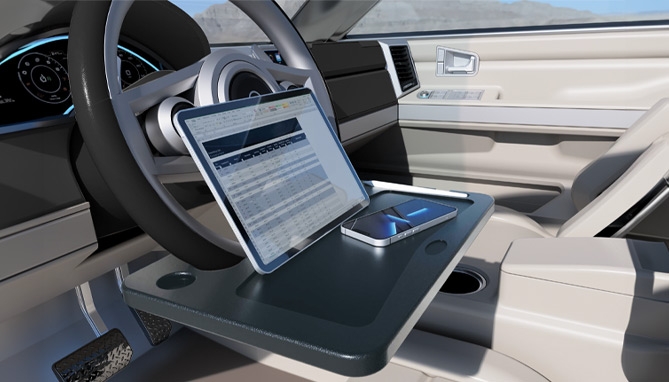 Picture 3 of Auto Travel Tray - Use as a Desk or Tray Table 