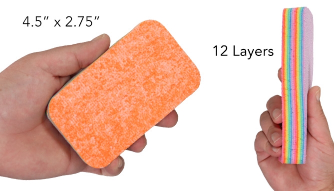 Picture 3 of Regular Size Rainbow Clean: Multi-Layered Cleaning Pad