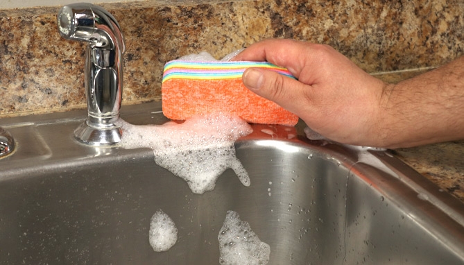 Picture 5 of Regular Size Rainbow Clean: Multi-Layered Cleaning Pad