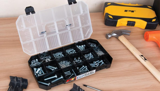 Picture 5 of 740 Piece Nut And Bolt Set SAE And Metric