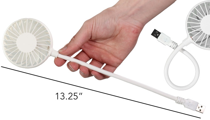 Picture 3 of USB-Powered Flexi Fan For Travel And More 