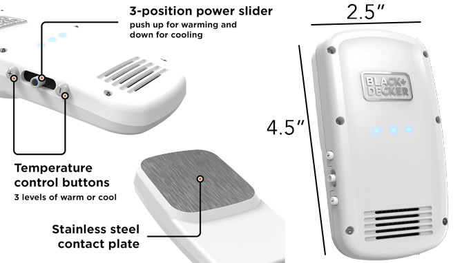 Picture 2 of InstaClimate Cordless Wearable Heating And Cooling Device      