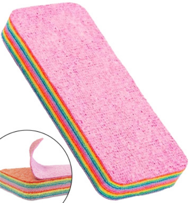 Picture 1 of Large Rainbow Clean: Multi-Layered Cleaning Pad