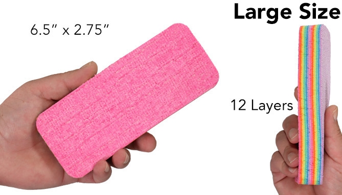 Picture 4 of Large Rainbow Clean: Multi-Layered Cleaning Pad