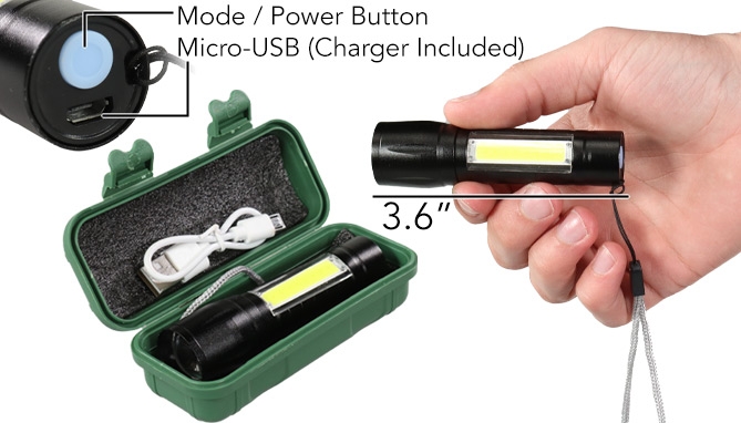 Picture 5 of Micro-Flash 400 Lumen Miniature Flashlight and Lantern