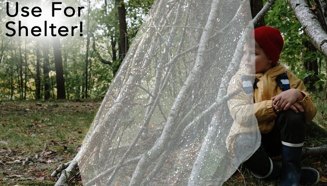 Picture 3 of Emergency Rain Poncho and Survival Tarp