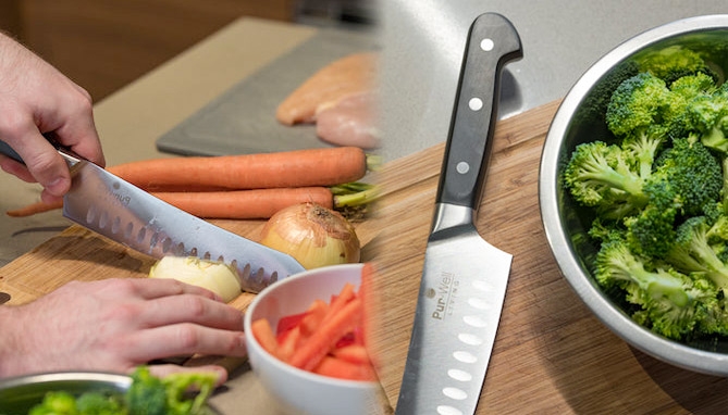 Picture 5 of Professional 8in Santoku-Style Chef Knife