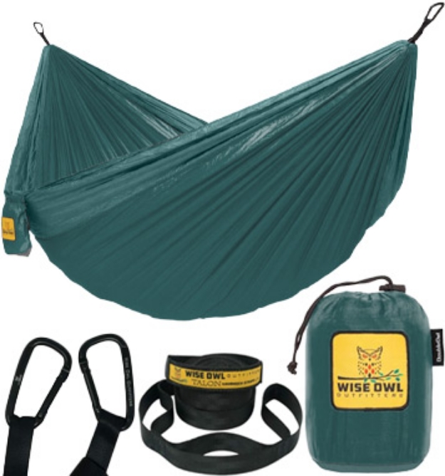 Picture 1 of Premium Featherlight Portable Hammock by Wise Owl Outfitters