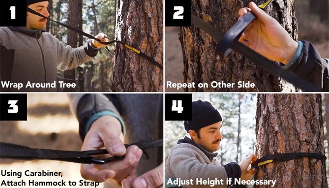 Picture 4 of Premium Featherlight Portable Hammock by Wise Owl Outfitters