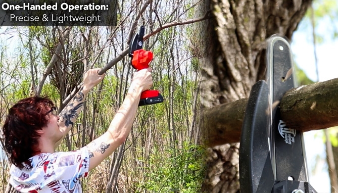 Picture 4 of Rechargeable 6in Handheld Chainsaw Kit