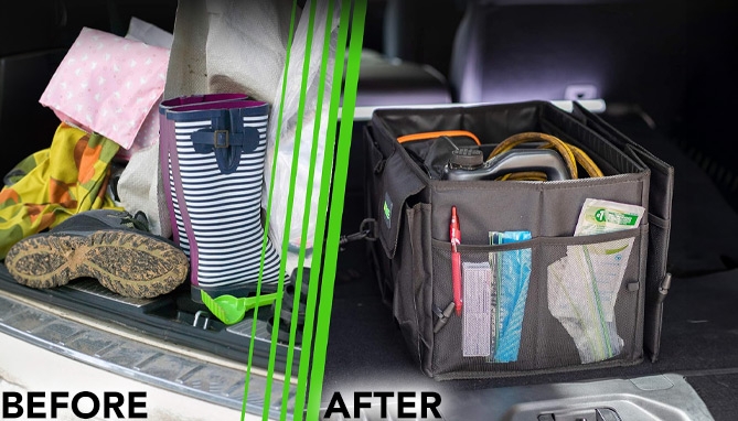 Picture 2 of Heavy Duty Collapsible Car Trunk Organizer 