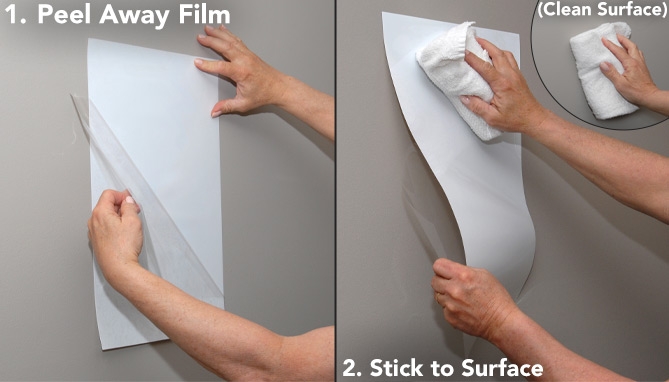 Picture 3 of Stick And Write 15 Foot Roll Customizable White Board