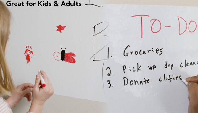 Picture 7 of Stick And Write 15 Foot Roll Customizable White Board