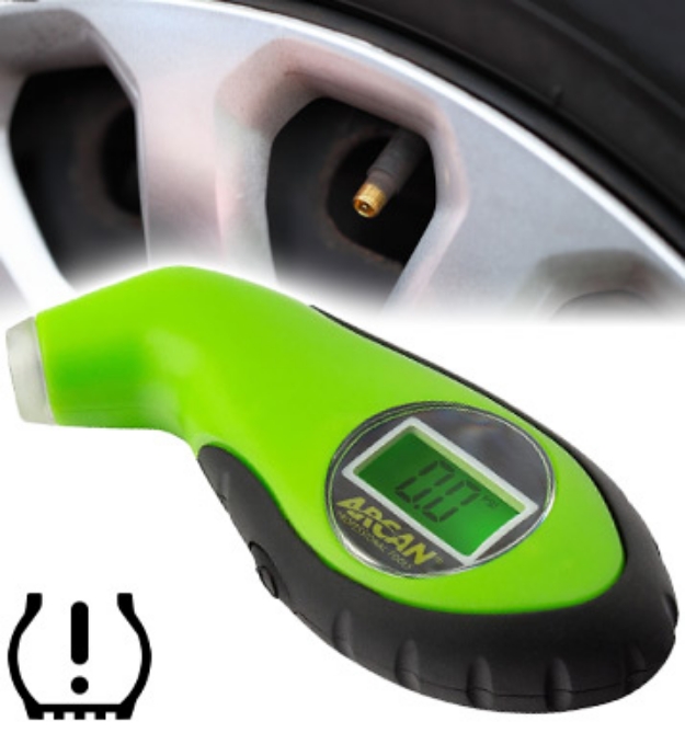 Picture 1 of Portable Light-Up Always-Ready Digital Tire Gauge 