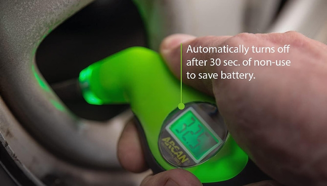 Picture 2 of Portable Light-Up Always-Ready Digital Tire Gauge 