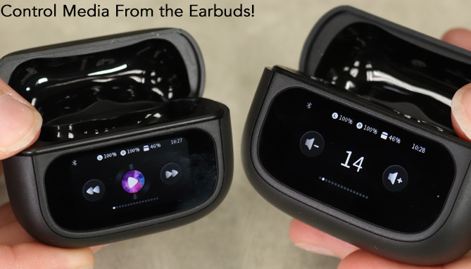 ANC True Wireless Earbuds with Touch Screen Smart Case - PulseTV