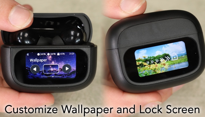 Picture 6 of ANC True Wireless Earbuds with Touch Screen Smart Case