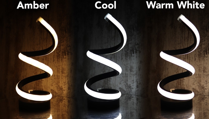 Picture 3 of 10.5 Inch LED Spiral Light; Color Or Warm/Cool White 