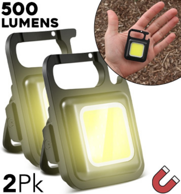 2-Pack of Rechargeable Do It All Light - 500 Lumens of Brightness - PulseTV