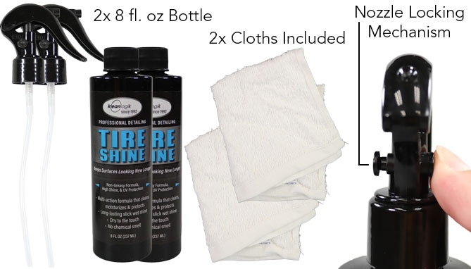 Picture 2 of 2PK of Professional Long Lasting Tire Shine