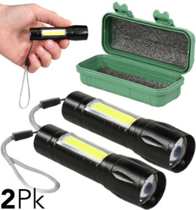 Picture 1 of Micro-Flash 400 Lumen Miniature Flashlight and Lantern 2-Pack