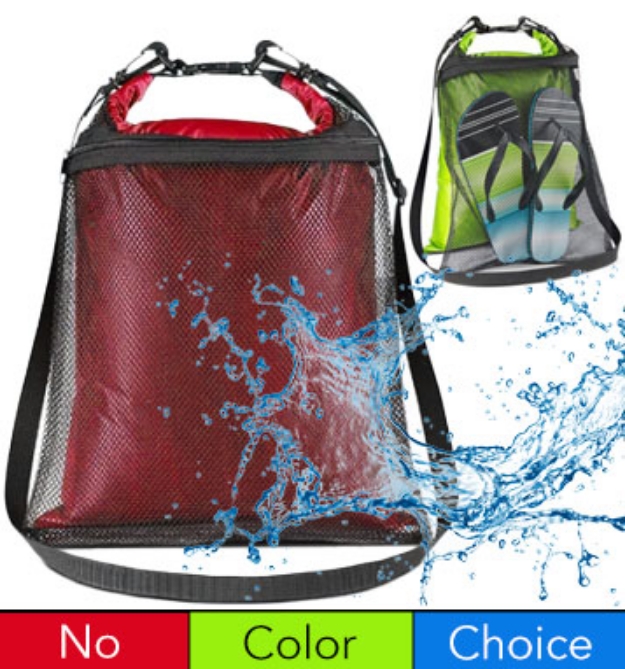 Picture 1 of Compact Wet-Dry Bag with External Mesh Pouch