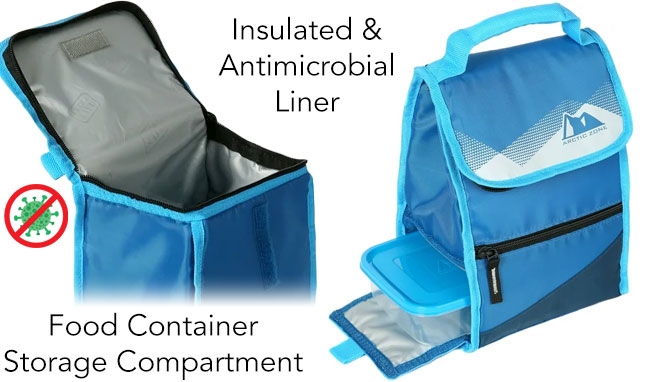 Picture 2 of Arctic Zone Insulated Lunchbox With Food Storage Container